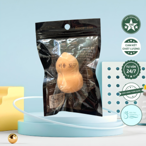 Bông Phấn Ướt Hồ Lô Roco Cat Mềm Mại Giúp Lớp Nền Trang Điểm Đều Màu Mịn Mượt - Sản Phẩm Hàn Quốc