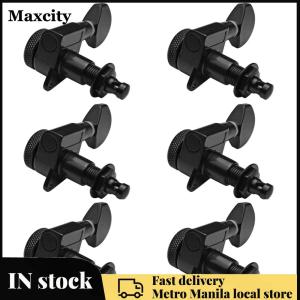 6Pcs Guitar Locking Tuners Reusable Sealed Machine Heads Tuners String Right Tuning Pegs for 6R Inline