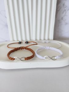 COD Gelang Infinity Couple Estetik Tali Anyam Premium