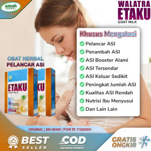 Penambah ASI Melimpah Menambah Jumla ASI Sedikit Vitamin ASI Booster Perbanyak Jumlah ASI Membeku Tersumbat Mampet Walatra Etaku Goat Milk 100% Asli