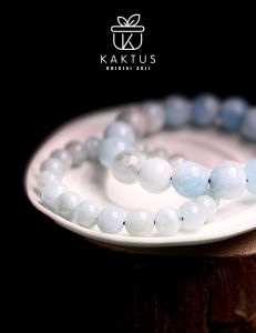 KAKTUS Kristal Asli Aquamarine Crystal Bracelet