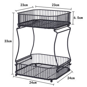 Tray Buah / Tempat Buah / Wadah Buah / Fruit Tray /Tempat Saji Buah / Keranjang Serba Guna 2Tingkat / Keranjang 2 Tingkat