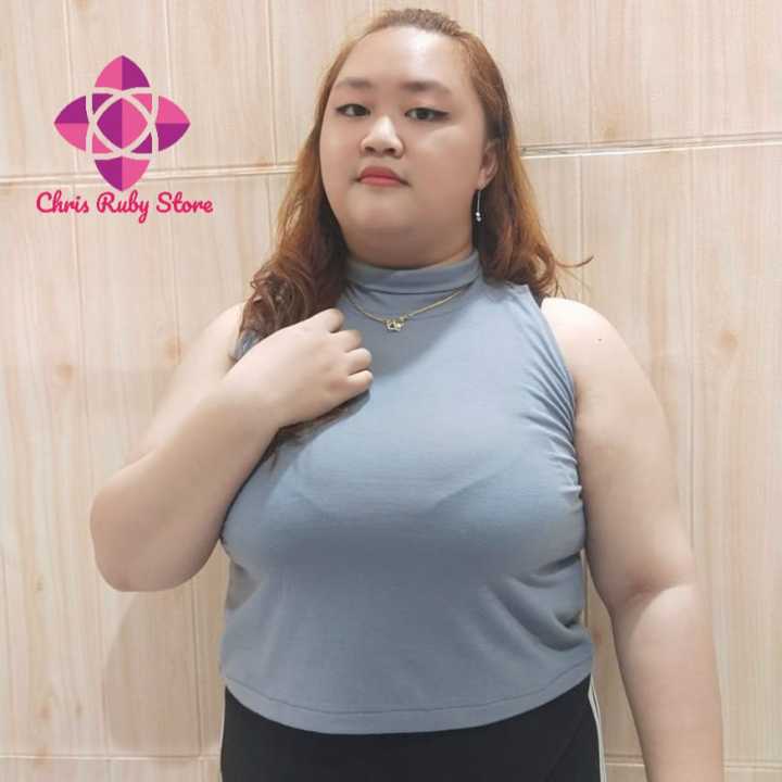 L-XL-XXL)VIOLA Tanktop JUMBO CROP TOP Korea Fashion Atasan Wanita