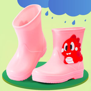 Childrens Cartoon Raincoat Rain Boots Waterproof and Non-slip 2-10 Years Old Childrens Rain Boots Toddler Rubber Shoes Rain Boots