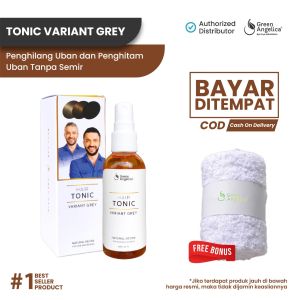 Obat Rambut Uban Permanen Tonic Penghilang uban Rambut Uban Tonic Anti Uban Penghitam Uban Anti Rontok Permanen Pria dan Wanita Penghilang Uban Permanen Original Herbal Hair Tonic Variant Grey Green Angelica BPOM Hair Tonic Variant Grey Green Angelica