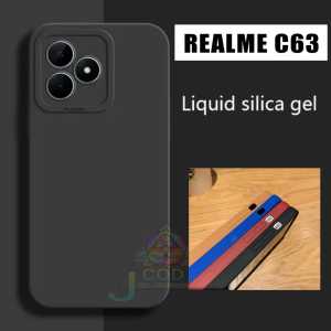 Softcase Macaron Casing Polos Untuk tipe REALME C63 Sampul Silikon Lembut Penutup Belakang ponsel