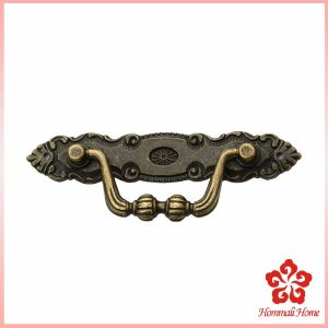 PHM มือจับลิ้นชัก โลหะผสมสังกะสี สไตล์ยุโรปโบราณ สําหรับเฟอร์นิเจอร์ ติดตั้งโดยการเจาะสกรู drawer handle
