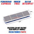 MAX7219 Led Dot Matrix 32X8 Red Light Display Modul Rapat No Gap Merah For Arduino. 