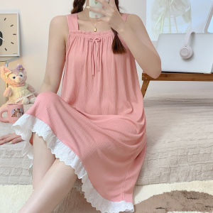 Baju Tidur Piyama Wanita/Korean Seksi Rok Lingerie Dress Behan Sutra Susu Daster Suspender Wanita