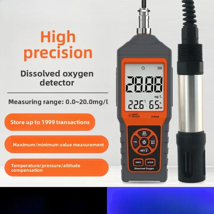 [yye store]Dissolved Oxygen Tester Portable DO Meter for Aquaculture ...