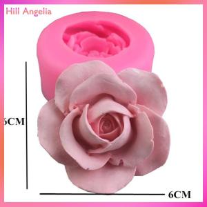 [Hill Angelia] 3D hoa hồng hình dạng Silicone fondant xà phòng bánh KHUÔN CUPCAKE nướng công cụ