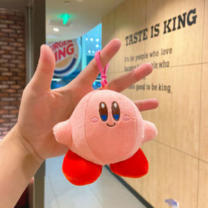 A4QUT Holiday Gift Kids Toys Stuffed Toys Cartoon Kawaii Keychain Dolls Star Kirby Plush Doll Bag Pendant Kirby Keychain