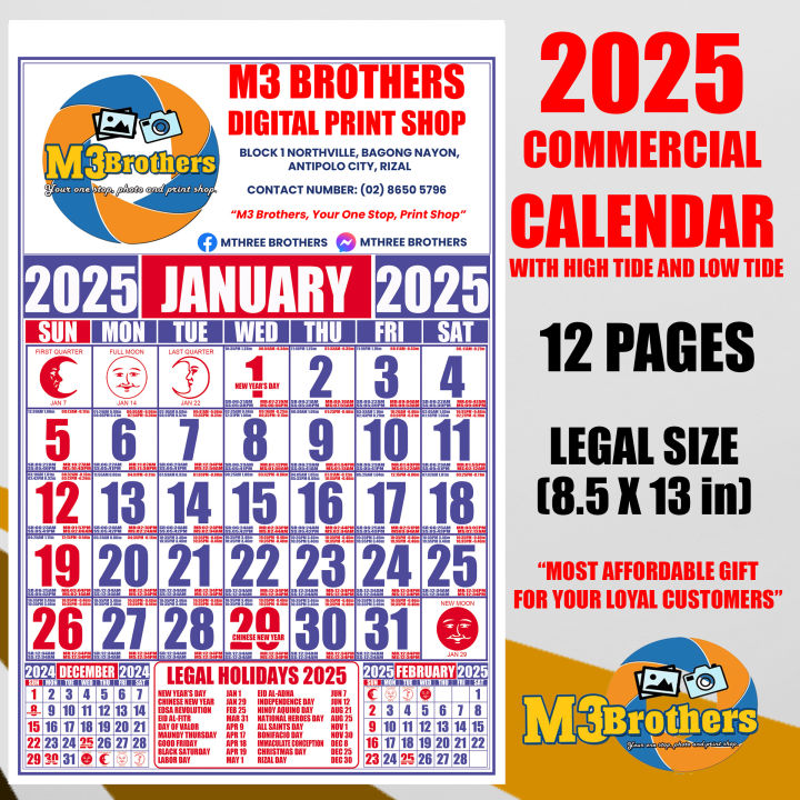 Tide Calendar 2025