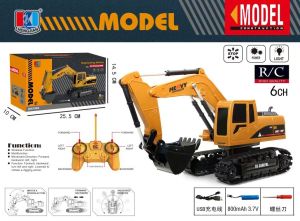 HENGJIAN RC EXCAVATOR TRUCK KONSTRUKSI BEKO 360 REMOTE CONTROL 6CH 1:24 BATERAI CAS LITIUM 903