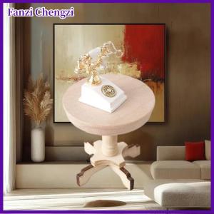 Fanzi Nhà búp bê 1:12 thu nhỏ Bàn cà phê bàn tròn nhỏ bàn gỗ nguyên bản đồ nội thất nhà mô hình trang trí đồ chơi nhà búp bê phụ kiện