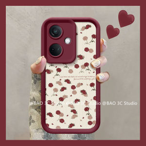 New Casing OPPO A5 Pro OPPOA5 Pro OPPOA5Pro 5G 4G Hot Cute Creative Fresh Retro Fashion Rose Flower Lambskin Lens Protection Phone Case with Lanyard 2025