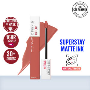 Lipstik Maybeline Super Stay Mate Ink/Lipstik Tahan Lama/Lipstik kuas/Lipstik Mate Lipcream Anti Air