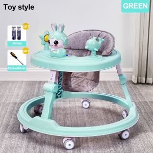 Dolphin Baby Walker With Music Adjustable Safety Walker with Handle Walker for Baby Girl&Boy