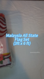 Bendera Negeri Malaysia 1 set  / All State Flag / Malaysia Flag / Bendera Malaysia / Bendera 15pcs 3x6 Feet 1 Set 國旗  州旗