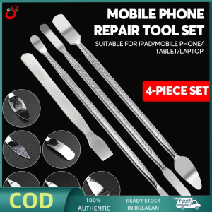 4PCS Universal Mobile Phone Repair OpeningTool Stainless Steel Disassemble CrowbarMetal Steel