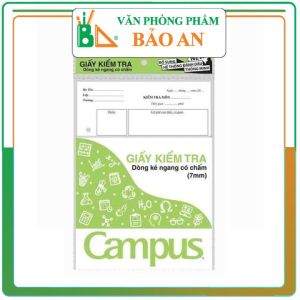 Giấy Kiểm Tra Campus Có Chấm (1 Túi/ 25 tờ / Đôi)