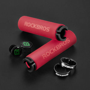 【Giao hàng địa phương】ROCKBROS Tay Phanh Xe Đạp Đường Núi Tay Lái Xe Đạp Grip Khóa xe đạp miếng bọt biển Silicon Tay lái mềm siêu nhẹ Grips chống trượt chống sốc hấp thụ hai phong cách