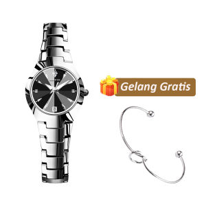Aokeyo Jam Tangan Wanita Terbaru 2023 Jam Tangan Cewek Dewasa Aesthetic Mode Luxury Kuarsa Tampilan Tanggal Klasik Jam Tangan Wanita Elegan(Gratis Gelang + Kotak)