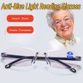 Autozoom reading glasses Anti Blue Light Glasses Square-Frame Presbyopic Glasses. 