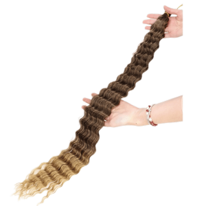 EASYEAH Heat Resistant Synthetic Fiber Wigs Easy to braid Super light Hair Extensions Soft Brushable Chemical Fibre Hair Bundle Women