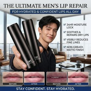 Mens Hydrating Lip Balm Moisturizing Lasting Improves Rough Lips Transparent Lip Care Bal For Dry Chapped Lips