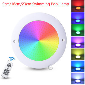 ไฟโคมไฟสระว่ายน้ำอัลตร้าบางพิเศษ9ซม./16ซม./23ซม. ไฟสระว่ายน้ำ12W/18W/35W/54W AC12V RGB ใต้น้ำไฟ Led สระว่ายน้ำติดผนังใต้น้ำ Ip68กันน้ำอุปกรณ์ในสระว่ายน้ำโคมไฟกลางคืนใต้น้ำไฟ LED
