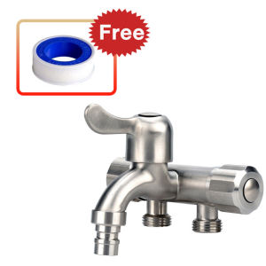 Bathroom Faucet 3 Way Faucet Three Tap Bathroom Kitchen Water Washer Tap Faucet