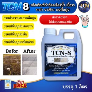 TCN8 น้ำยากำจัดตะไคร้น้ำ และเชื้อรา  บนพื้นปูน สาเหตุที่ให้พื้นปูนลื่น พื้นปูนสกปรก