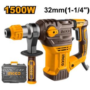 1500W Máy khoan đục bê tông INGCO RH150028 máy khoan đục đầu gài SDS khoan tối đa bê tông 32mm máy khoan đục 14ly