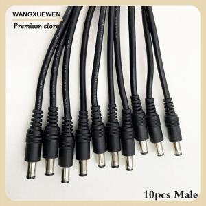 [COD] 10pcs 5.5x2.1 Plug DC male or Female Cable Wire Connector For 3528 5050 LED Strip Light