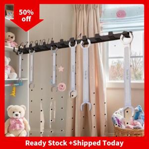 🔥🔥🔥pheebss ประแจสกรูจัดระเบียบบ้านชั้นเก็บของติดผนังพร้อมหมายเลขช่องเครื่องมือจัดคีมที่ยึดไขควง