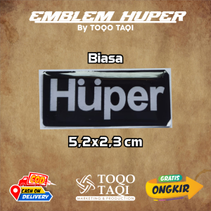 STIKER TIMBUL EMBLEM LOGO AUDIO HUPER STIKER RESIN LENTUR