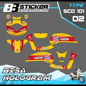 Decal Scoopy BISA HOLOGRAM Full Body Full Block Dekal New Fi 2017 2018 2019 Scd 101