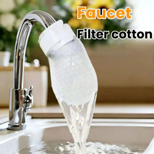 150 pcs Tap Water Filter Cartridge for Kitchen Faucet Anti-Splash Sediment Rust Scale Impurity Removal Thickened