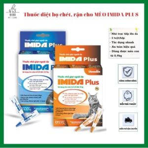 Nhỏ gáy diệt ve bọ chét cho mèo Imida Plus for cat tác dụng nhanh an toàn hiệu quả phòng ve bọ chét mọi giai đoạn tuýt 023ml