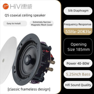 HIVI Q5Q6Q8 Audiophile-Grade Ceiling Speakers Hifi Sound Quality Powerful Bass