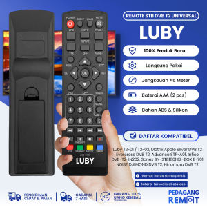 Remot Remote STB Parabola Luby T2-01 / Remote Set Top Box Receiver Luby T2-02