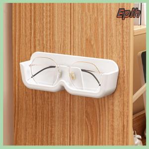 [Epih] Glasses Storage Box Wall Mounted Punch Free Sunglasses Organizer Rack High-end Glasses Showcase Storage Rack