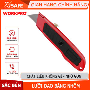 Dao tiện ích có lưỡi cắt bằng nhôm lưỡi dao có thể thu vào Workpro - WP213005