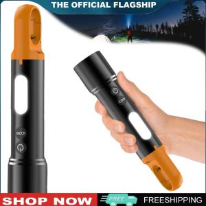 【New Arrival】 Mini Flashlight High Brightness Torch USB Rechargeable LED Camping Flashlight Strong Light Flashlight for Camping Hiking