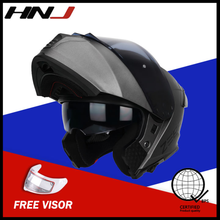 ZEBRA A113 Motorcycle modular helmet full face dual visor for men and ...