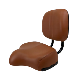 CYI47 Wide Bike Seat Comfortable Cushion With Backrest Bicycle Seat Large Adjustable Height Bicycle Wide Saddle Spinning Bikes