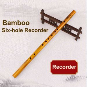 6 Holes Piccolo Bamboo Traditional Chinese Piccolo Woodwind Musical Instrument Classical Bamboo Dizi Transversal Flute For Beginner Lover