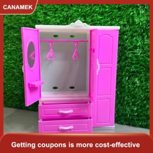 【CANAMEK】 1pcs mini mô phỏng nhựa tủ quần áo cho búp bê nhà trang trí phụ kiện Dollhouse thu nhỏ tủ quần áo mô hình