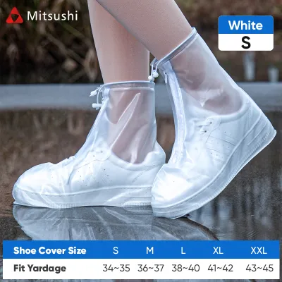 Mitsushi Waterproof rainproof shoe covers outdoor travel rain shoe coversRain Protective Sole Overshoe Rain Boots